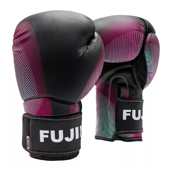 Rękawice bokserskie FUJIMAE ADVANTAGE 2 - czarno - różowe [Rozmiar: 12 OZ, Kolor: czarne] Inna marka