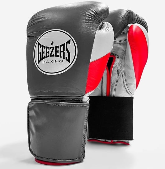 Rękawice bokserskie GEEZERS Halo (dark grey/red) [Waga: 14 oz] Inna marka