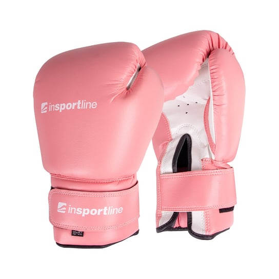 Rękawice bokserskie inSPORTline Ravna, Różowo-biały, 10 oz inSPORTline