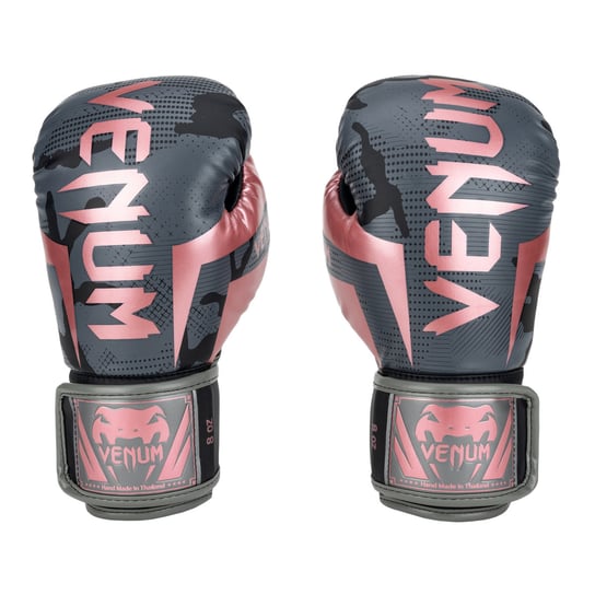 Rękawice bokserskie męskie Venum Elite czarno-różowe 1392-537 10 oz Venum