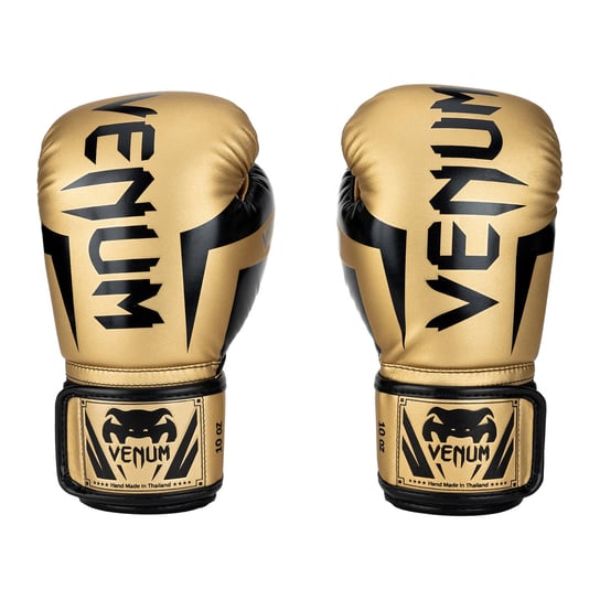 Rękawice bokserskie męskie Venum Elite złoto-czarne 1392-449 10 oz Venum