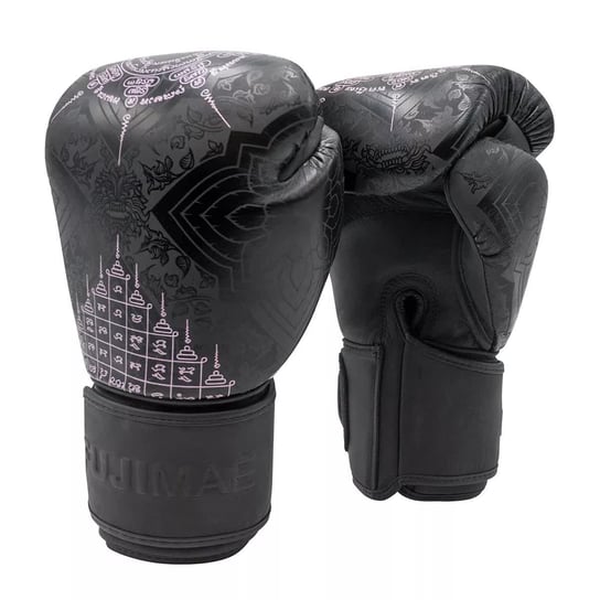 Rękawice bokserskie skórzane FUJIMAE SAK YANT - czarne [Rozmiar: 16 OZ] Inna marka