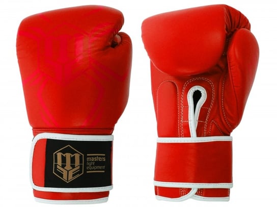 Rękawice bokserskie skórzane MASTERS RBT-COLOR/COLOR, 12 oz, czerwony MASTERS FIGHT EQUIPMENT
