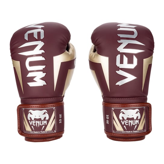 Rękawice bokserskie Venum Elite burgundy/gold 10 oz Venum