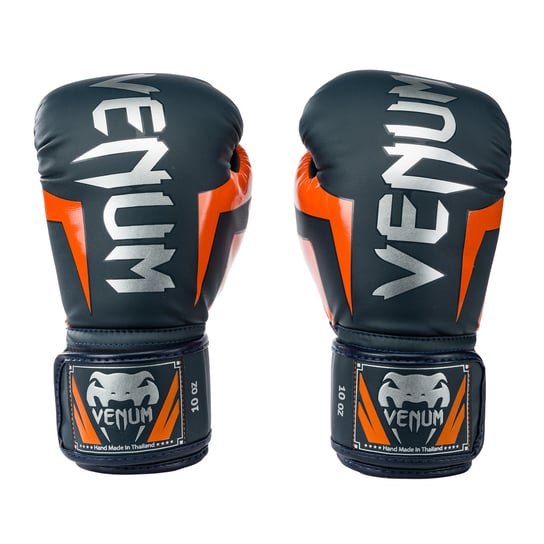 Rękawice bokserskie Venum Elite navy/silver/orange 10 oz Venum