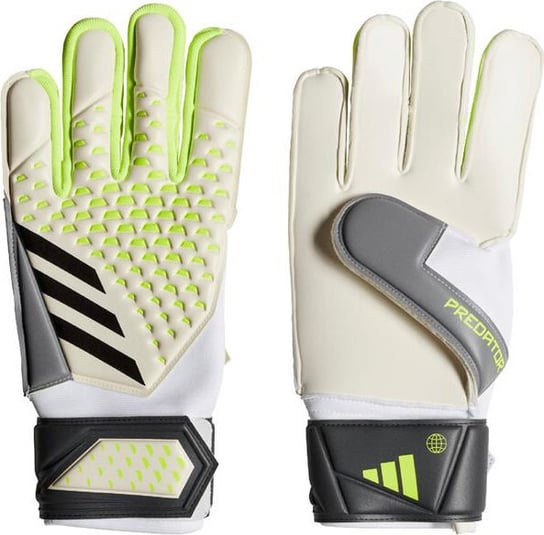 Rękawice bramkarskie adidas Predator Match Gloves biało-zielone IA0875-11 Adidas