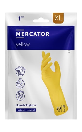 Rękawice Gospodarcze Mercator Yellow S 1 Para Mercator Medical