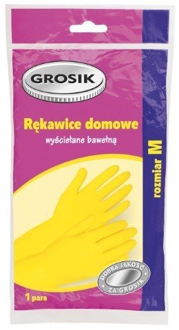 Rękawice Kuchenne Domowe Ogrodowe Lateksowe Grosik Rozmiar M Sarantis