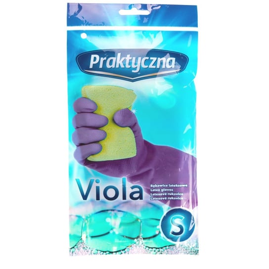 Rękawice lateksowe Viola - Praktyczna - S PRAKTYCZNA