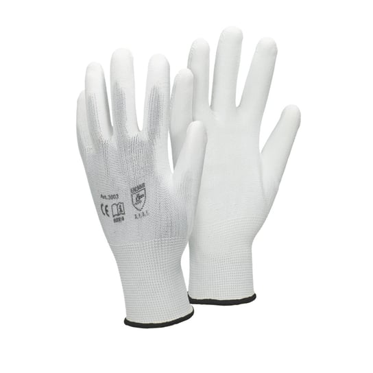 Rękawice montażowe białe rozmiar 10 / XL zestaw 12 sztuk ECD Germany