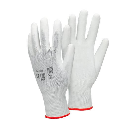 Rękawice montażowe białe rozmiar 7 / S ECD Germany