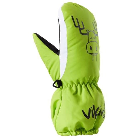 Rękawice narciarskie dziecięce Primaloft Viking Hakuna 7300 limonkowy - 4 Viking