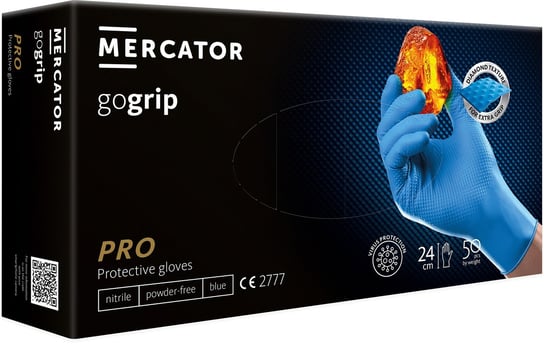 Rękawice Nitrylowe Mercator Gogrip Blue M 50Szt Mercator Medical