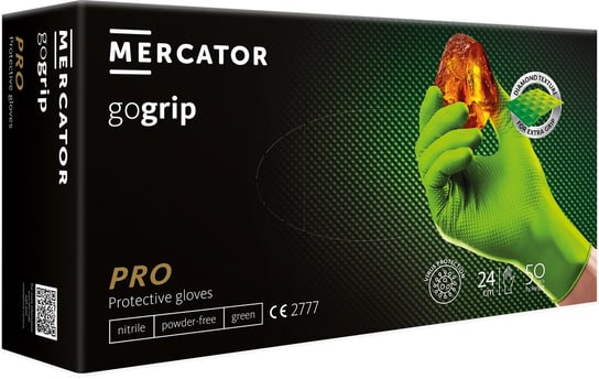 Rękawice Nitrylowe Mercator Gogrip Green Xxl 50Sz Mercator Medical