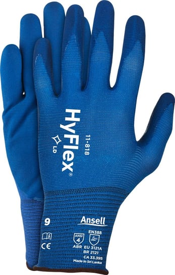 Rękawice ochronne HyFlex® 11-818, powlekane nitrylem 12par REIS