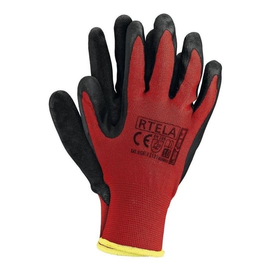 Rękawice ochronne nylonowe UPOMINKARNIA Rtelac8, czerwone, rozmiar M UPOMINKARNIA