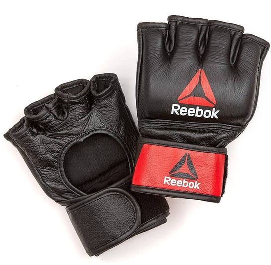 Rękawice Reebok Combat Leather MMA Glove czarne skórzane-S Reebok