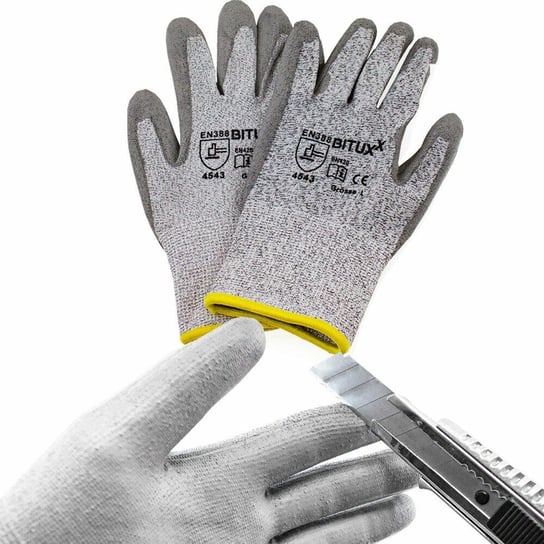 Rękawice robocze Bituxx 10 par chroniące przed przecięciem rozmiar XL BITUXX®