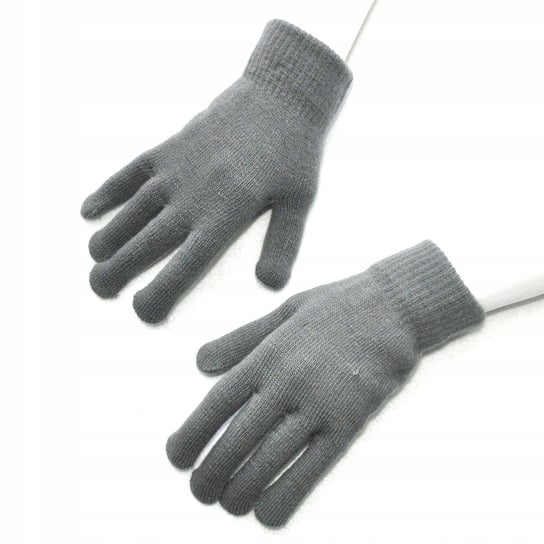 Rękawiczki Akrylowe Ciepłe Dotyk 20Cm Szare R01 Inna marka