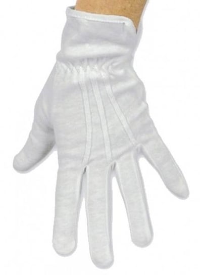 rękawiczki bawełniane męskie, białe Chaks