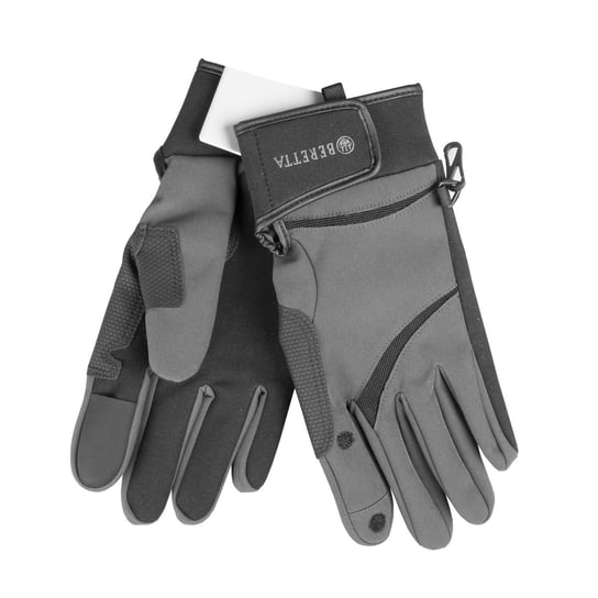 Rękawiczki Beretta Wind Pro Shooting Gloves czarno/szare L Beretta