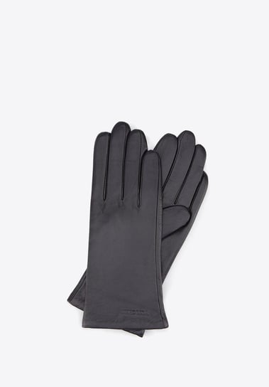 Rękawiczki damskie ze skóry licowej czarne XL WITTCHEN