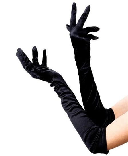Rękawiczki długie, czarne KRASZEK