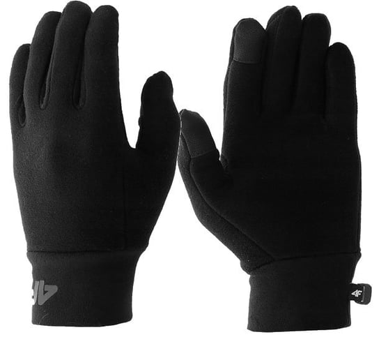 Rękawiczki Dziecięce 4F U038 21S Czarne S/M Inna marka