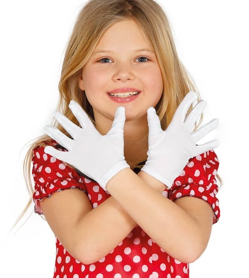 Rękawiczki dziecięce, białe Party World