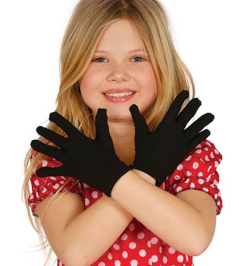Rękawiczki dziecięce, czarne Guirca