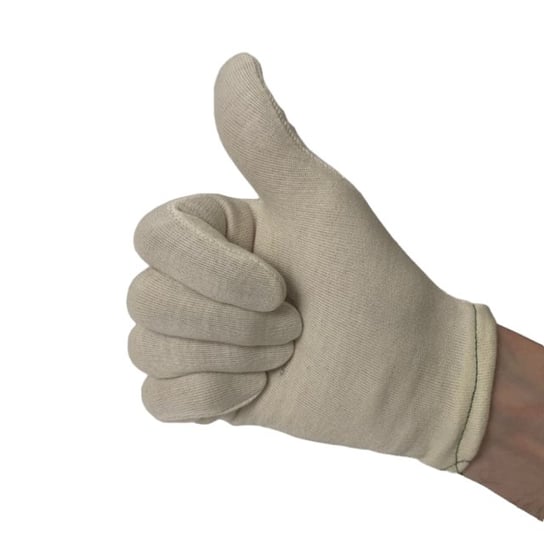 Rękawiczki ecru bawełniane silver rękawice grube L / OKshop Okshop