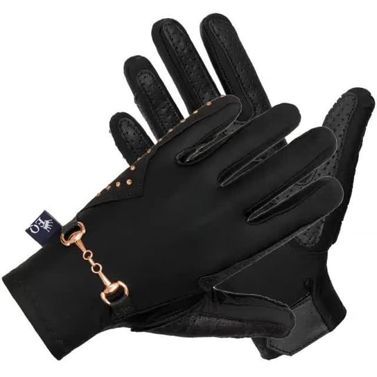 Rękawiczki EQ.QUEEN Trangan złote/czarne, rozmiar: XS Inna marka