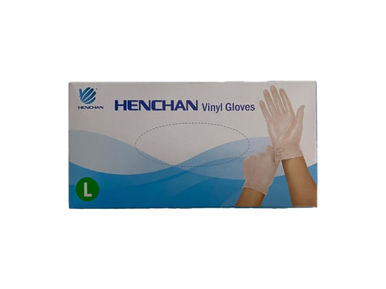 Rękawiczki Henchan winylowe L opakowanie 100 sztuk Henchan