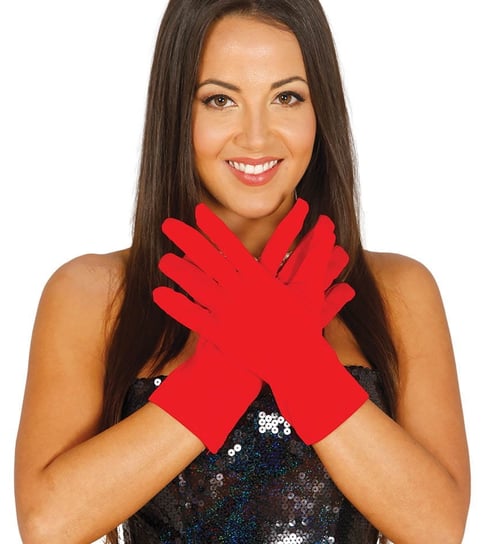 Rękawiczki klasyczne, czerwone Guirca