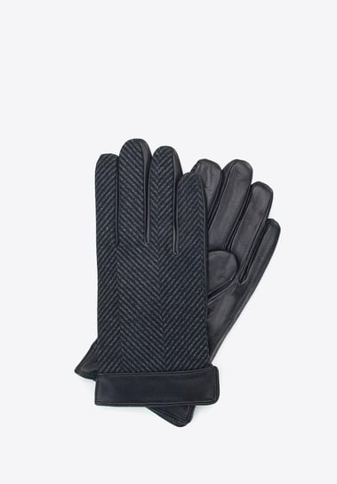 Rękawiczki męskie czarno-szare S WITTCHEN