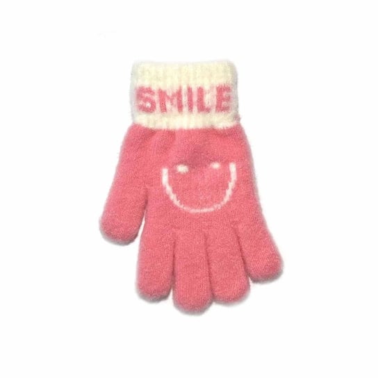 Rękawiczki młodzieżowe Smile ciemnoróżowe RAK
