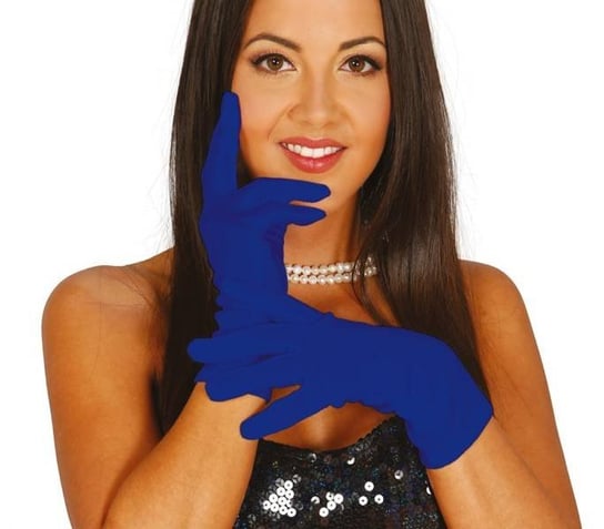 Rękawiczki Niebieskie Krótkie 20 Cm Guirca