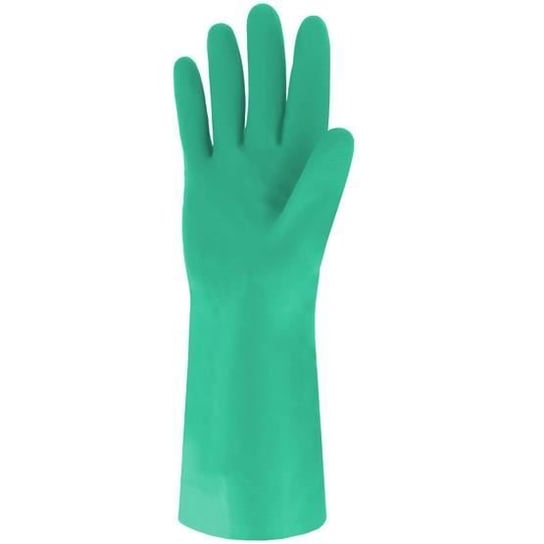 Rękawiczki nitrylowe flokowane zielone 30 cm SINGER T.8 - NIT153808 Inny producent (majster PL)