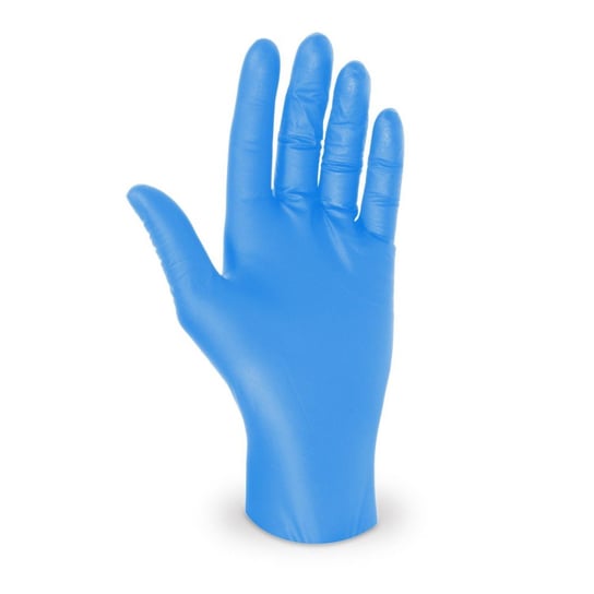 Rękawiczki nitrylowe niepudrowane niebieskie XS 100szt jednorazowe medyczne catering gastronomiczne Kamix