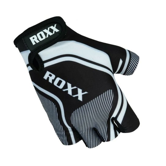 Rękawiczki rowerowe Roxx Cycling Gloves Gel Padded | CZARNO-BIAŁE L ROXX