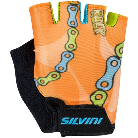 Rękawiczki Silvini Ca1438 Dziecięce Chain Pomarańczowe 5-6 Silvini