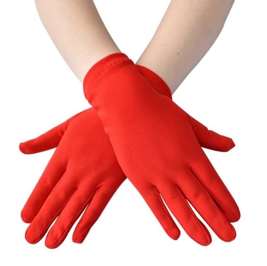 Rękawiczki Strój Przebranie Wojownik Ninja Czerwone Hopki