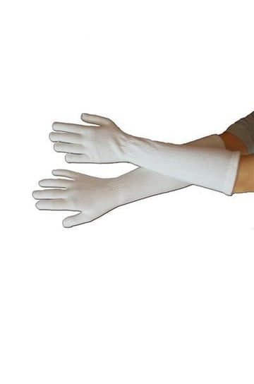 Rękawiczki Świętego Mikołaja, białe, rozmiar uniwersalny Widmann