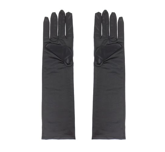 Rękawiczki wieczorowe, długie, czarne GoDan