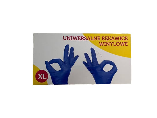 Rękawiczki winylowe  XL 100szt niebieskie Mercator Medical