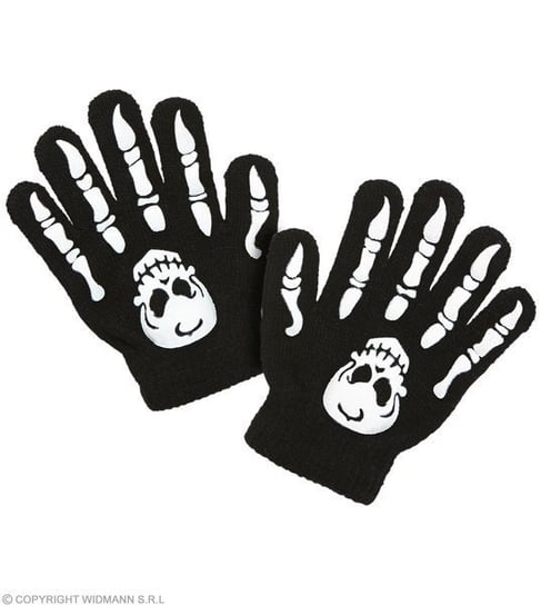 Rękawiczki z czachą, czarne Inna marka