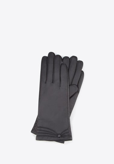 Rękawiczki ze skóry naturalnej czarne XL WITTCHEN