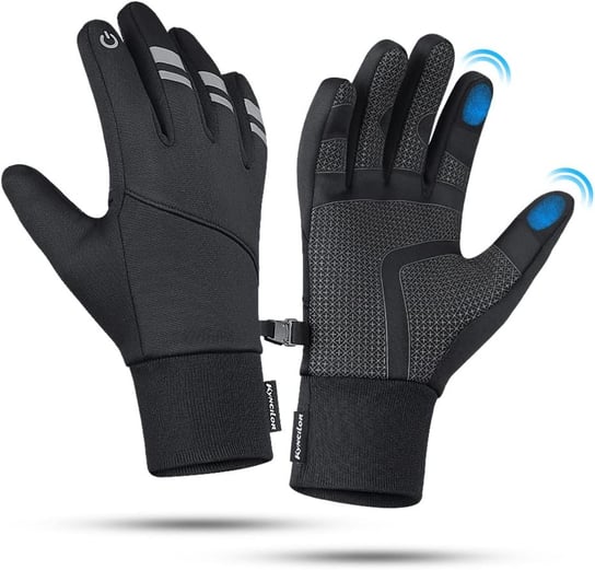 Rękawiczki Zimowe Ciepłe, Wiatro Wodoodporne, z Obsługą Ekranu Dotykowego L NIKCORP
