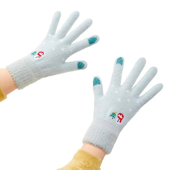 Rękawiczki zimowe dotykowe Snowman - zielone Hurtel