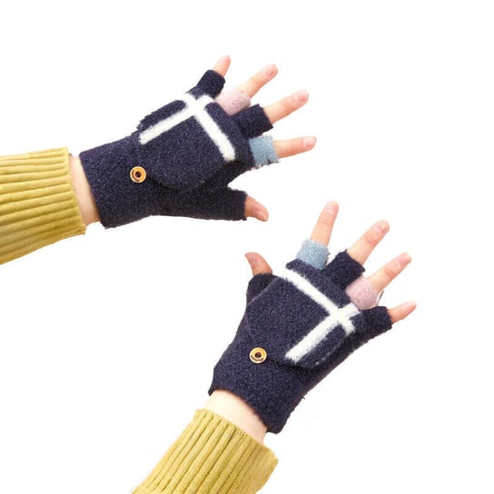 Rękawiczki zimowe miltenki - czarne Hurtel